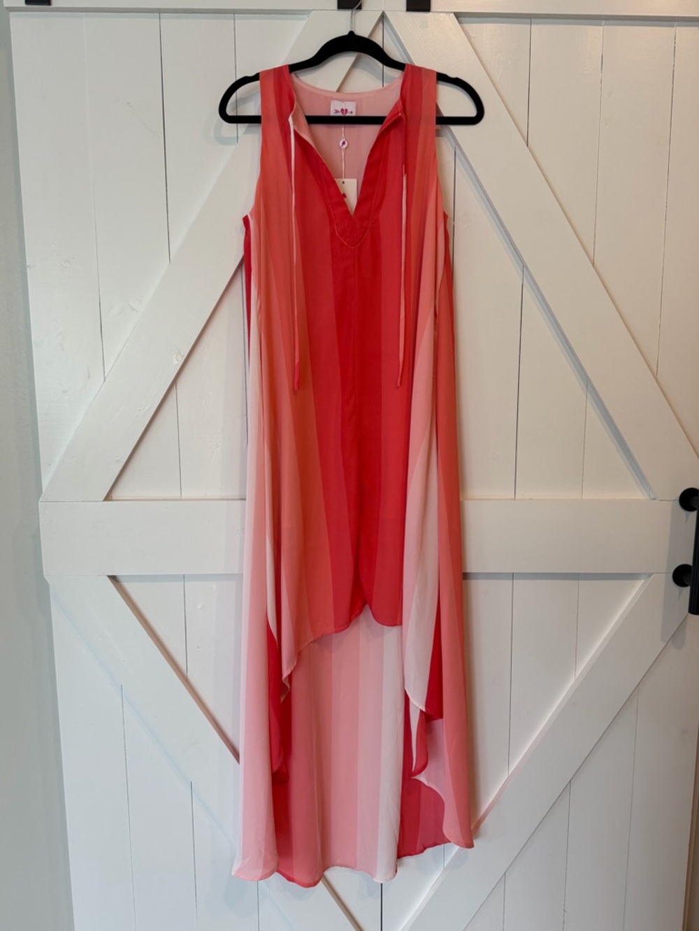 Buddy Love (red ombré) Campbell high/low Maxi